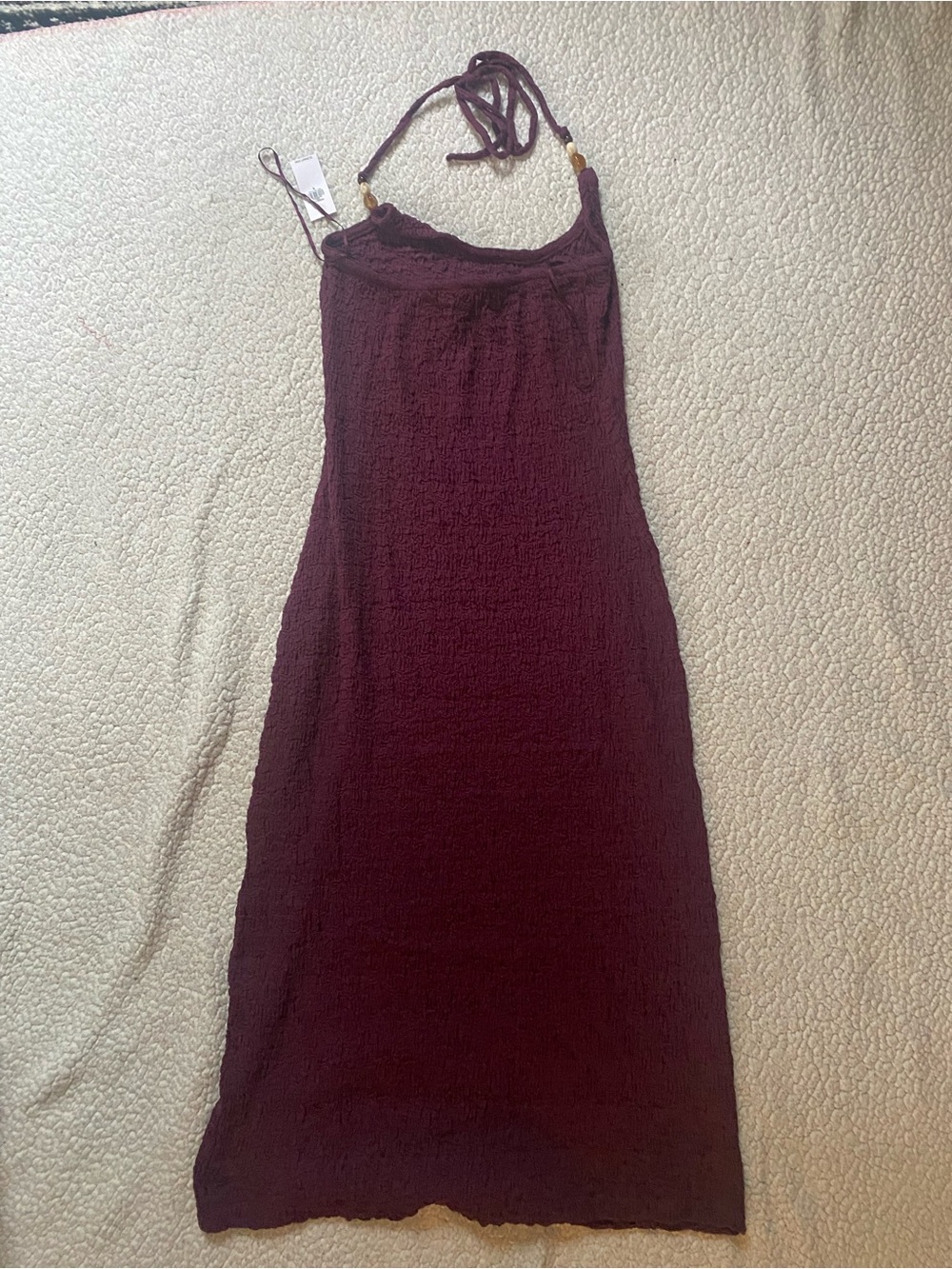Old Navy Sleeveless Halter Maxi Dress - Burgundy